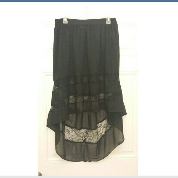 Hi Lo Skirt with lace - Picture 2 of 2