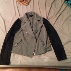 Forever 21 leather sleeves jacket