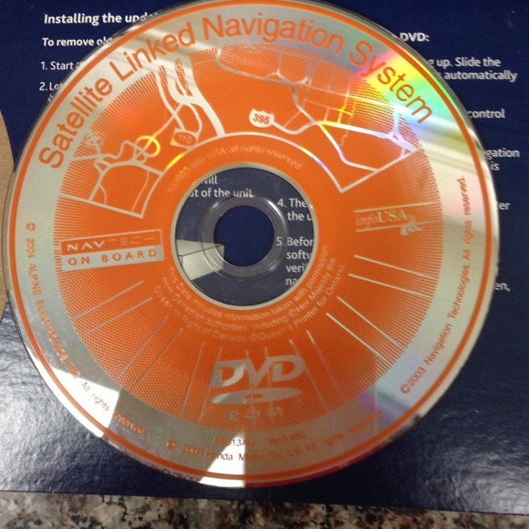 2005 Acura navigation disc