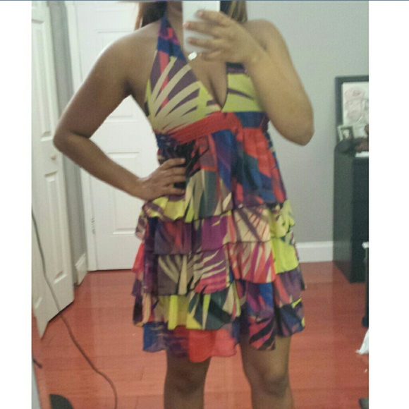 Arden B bright tiered summer dress - Picture 2 of 3