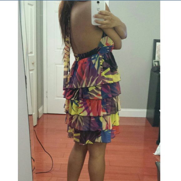 Arden B bright tiered summer dress - Picture 3 of 3