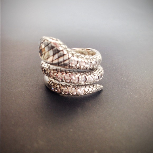 925 Silver Diamond Ring Size 6