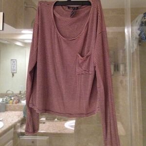 Brandy melville stripped long sleeve crop