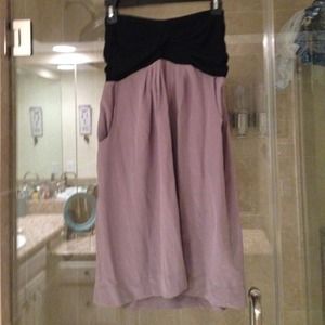 Strapless dress with pockets