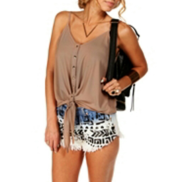 Button-Down Tie-Up Tank