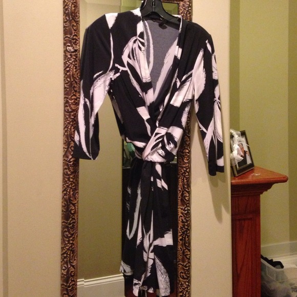 BCBG wrap dress long sleeve