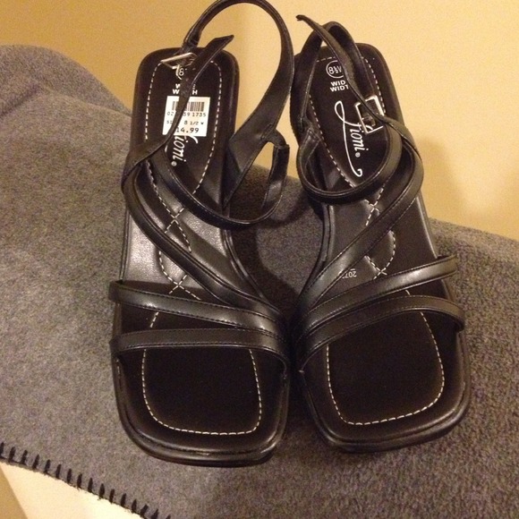 Black strappy sandals