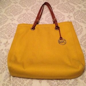 Michael by Michael Kors mustard Shopper Tote!