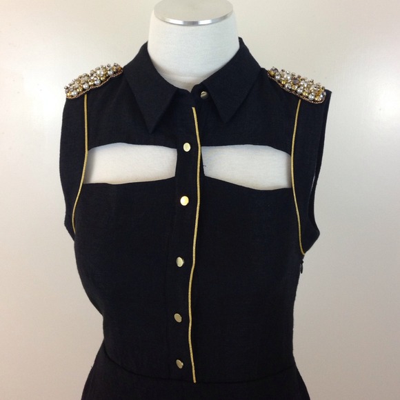 RACHEL Rachel Roy Sleeveless Cutout Dress