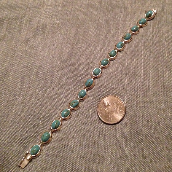 🌀Sterling🌀and🌀Turquoise🌀Bracelet🌀 - Picture 3 of 4
