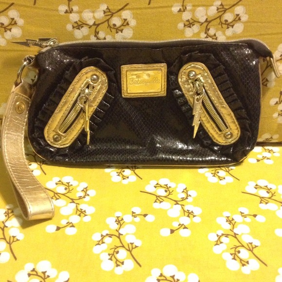Betsy Johnson Betsyville Lightning Bolt Clutch