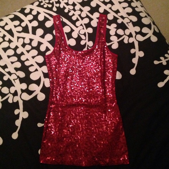 New, never worn Express sequin tank top.