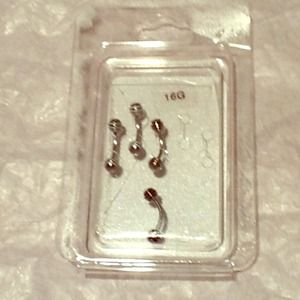 New eye brow rings 16G(FREE with PURCHASE OVER $25