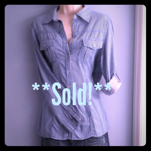 **Sold!** Super Soft Cotton Striped Shirt