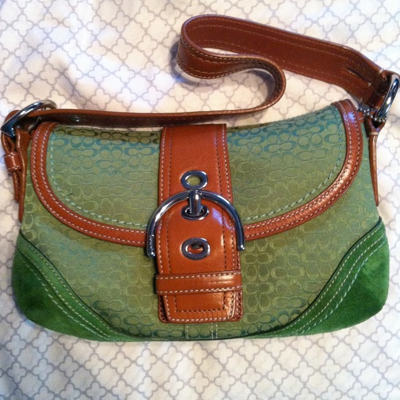 Green Coach bag