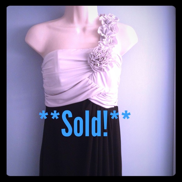 **Sold!** Black & White Cocktail Dress
