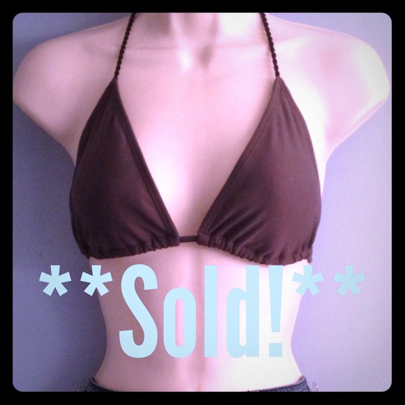 **Sold!** Old Navy Gray String Bikini Top