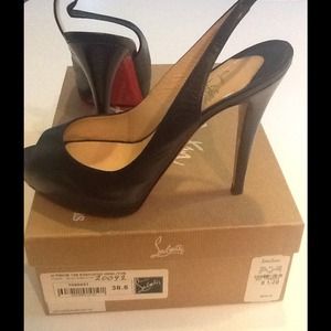 SOLD Christian Louboutin Peep Toe Sling Backs