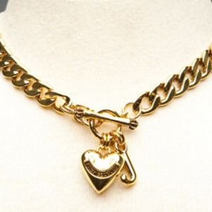 Juicy couture charm ID necklace never been worn.