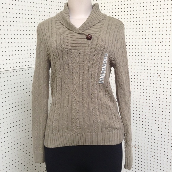 Grey Cowl Neck Sweater