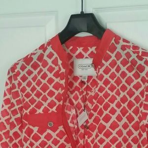 Coach Diamond Tunic Infinity Scarf Ponytail Scarf