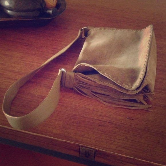 DKNY suede leather bag