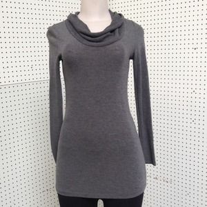 Grey Cowl Neck Sweater