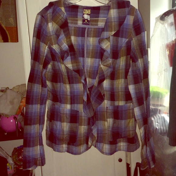 Free people plaid jacket