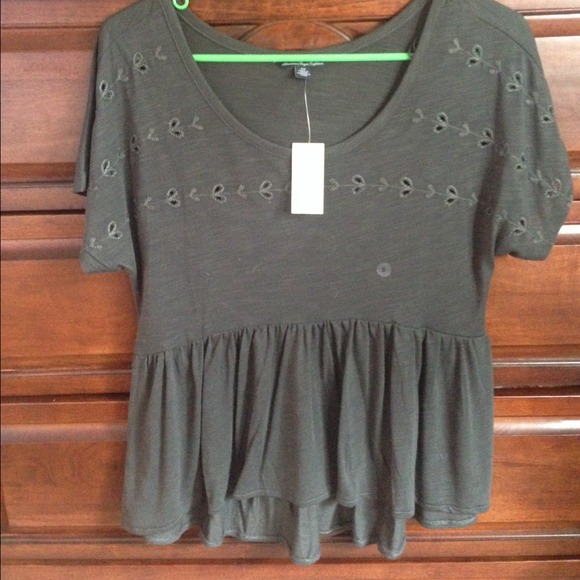 American Eagle Peplum Tee