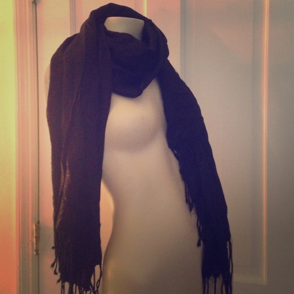 Black Shimmer Scarf