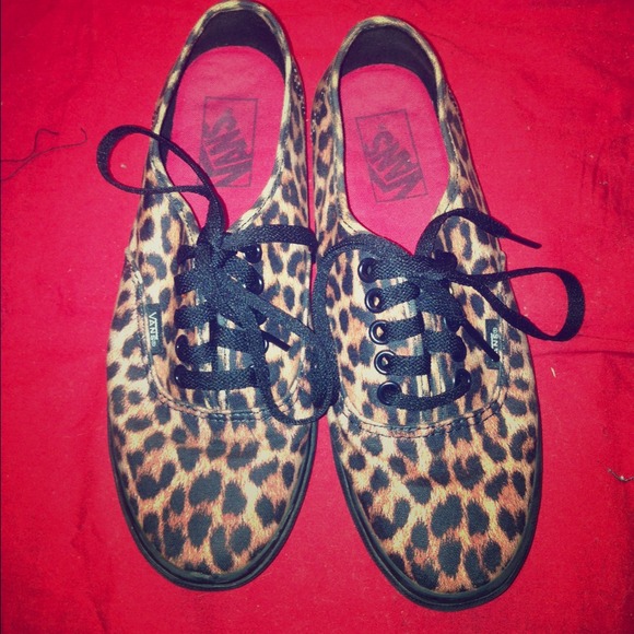 Cheetah print vans