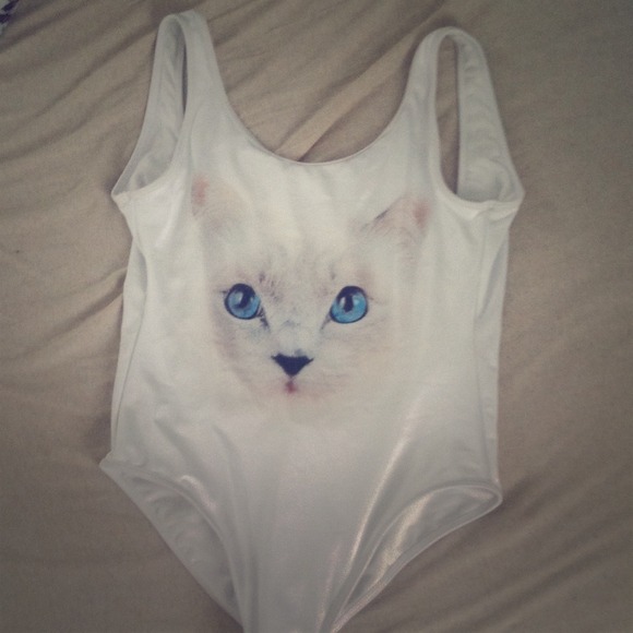 Wildfox cat one piece swim