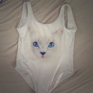 Wildfox cat one piece swim