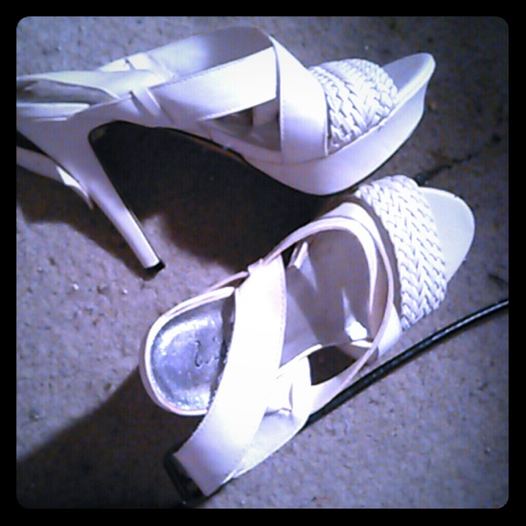 White held with a buckle backing.