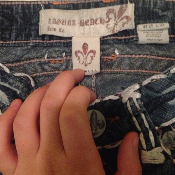 Rhinestoned Laguna Beach Jeans - Picture 3 of 4