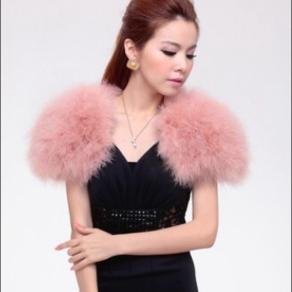 ostrich feather shawl