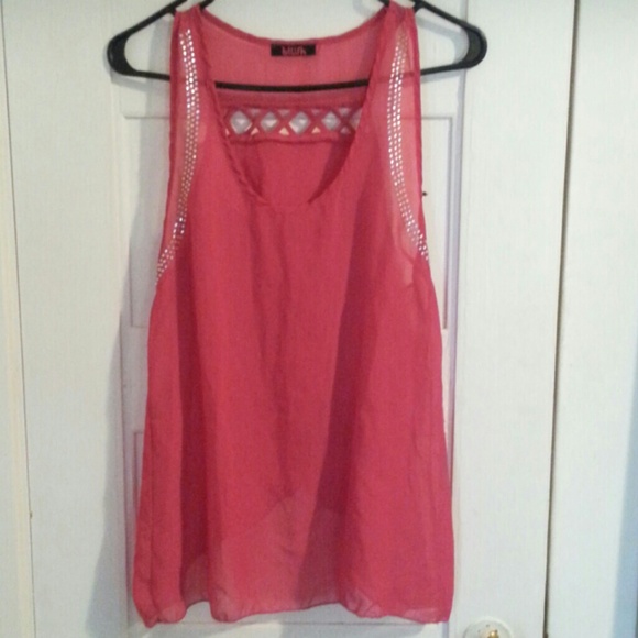 Pink Summer shirt with rhinestones
