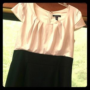 Cream and Black Dress