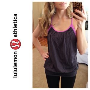 Lululemon No Limits Tank in Purple Crush/Coal