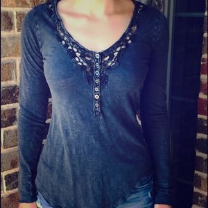 sexy Free People burnout shirt.