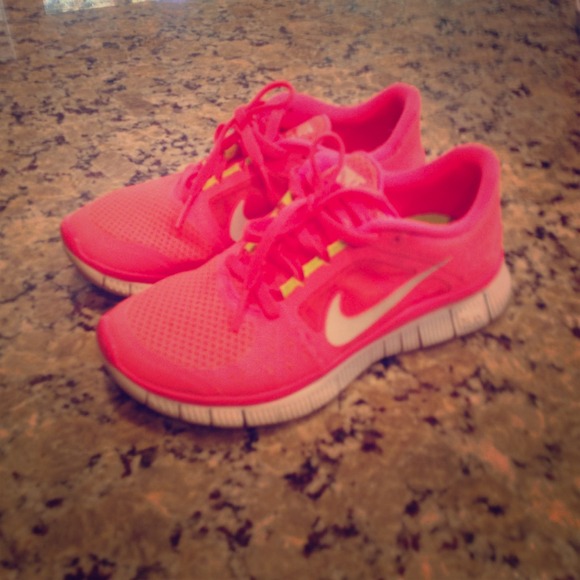 Neon nike free runs