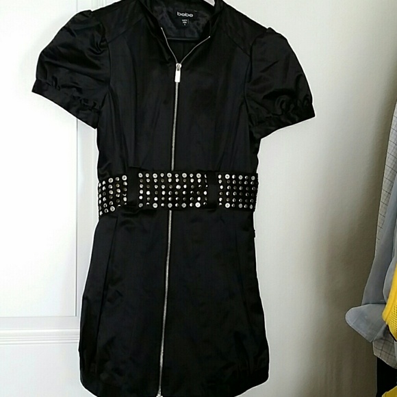 REDUCED!!!Black Bebe Coat Dress