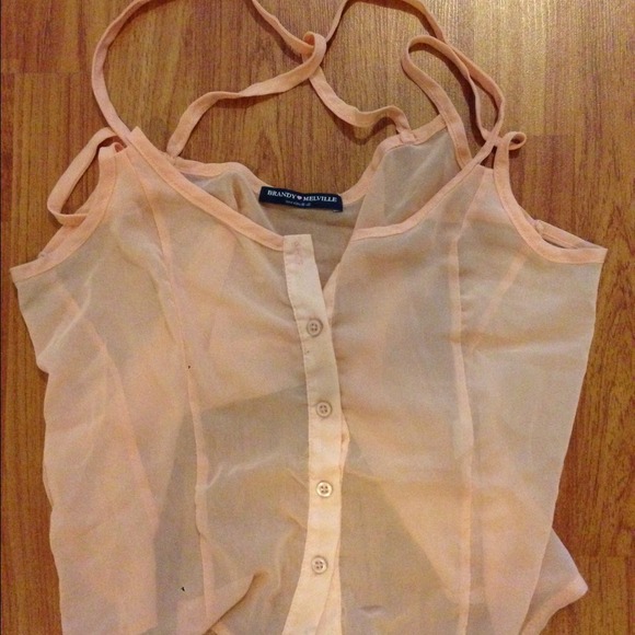 Brandy Melville coral crop top