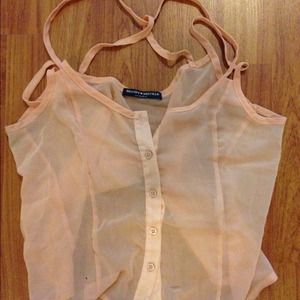 Brandy Melville coral crop top