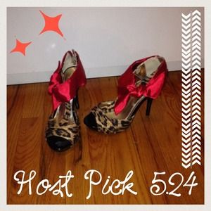 Animal Print Heels; 🎉HP 5.24