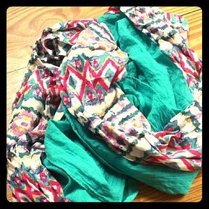 Tribal Print Infinity Scarf