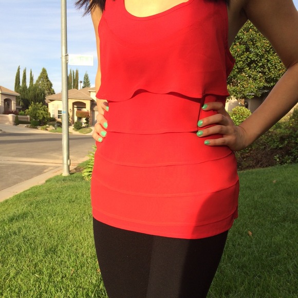Forever 21 Tops - Price Reduction! Red Forever21 top. Forever 21 Tops - Price Reduction! Red Forever21 top.