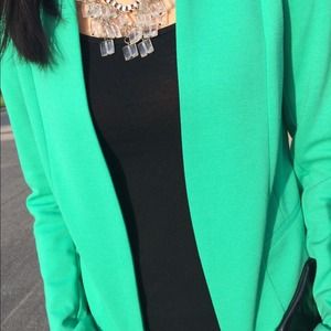 H&M Jackets & Coats - H&M Bright Green Blazer H&M Jackets & Coats - H&M Bright Green Blazer