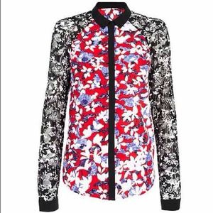 Long sleeve floral blouse