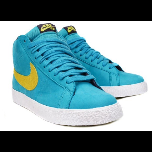Nike Shoes - 🏷 Nike Blazer Premium SB aquamarine electrolime